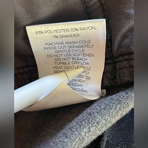 Anthro LEVEL 99 Dylan vegan suede Baggy Wide Leg black Trouser High Waisted. 29 - Picture 5 of 6